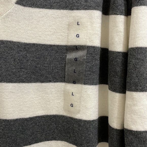 Gap v neck striped sweater (sz l) - Picture 7 of 12